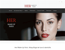 Tablet Screenshot of hermakeup-paris.com